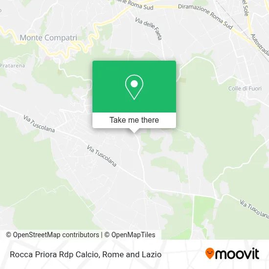 Rocca Priora Rdp Calcio map
