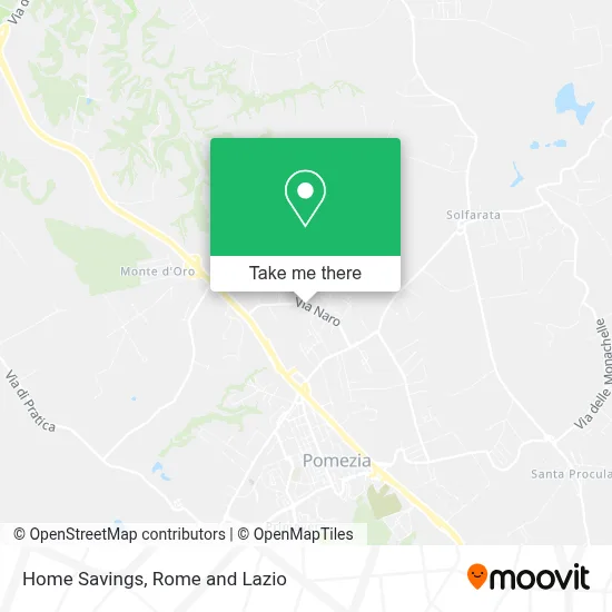 Home Savings map