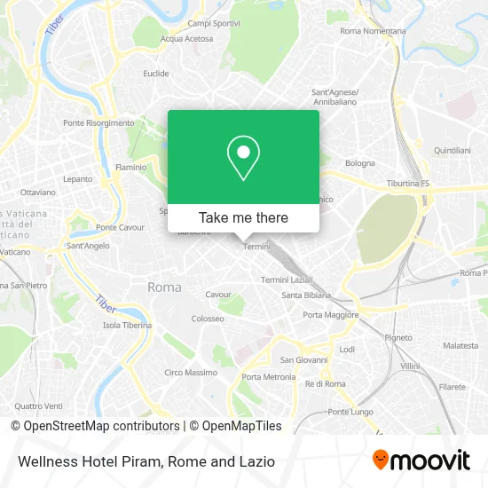 Wellness Hotel Piram map