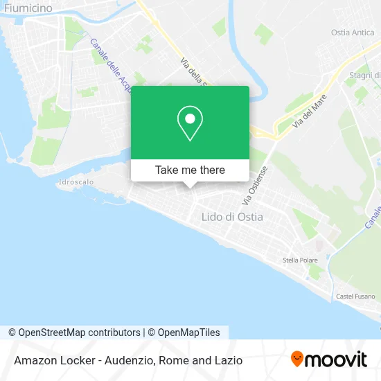 Amazon Locker - Audenzio map