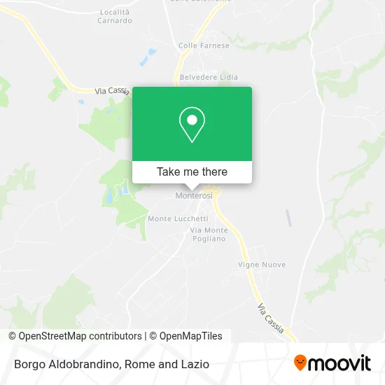 Borgo Aldobrandino map