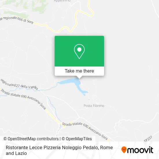 Ristorante Lecce Pizzeria Noleggio Pedalo map