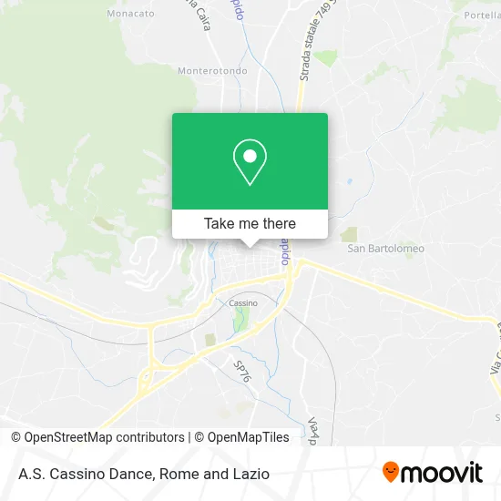 A.S. Cassino Dance map