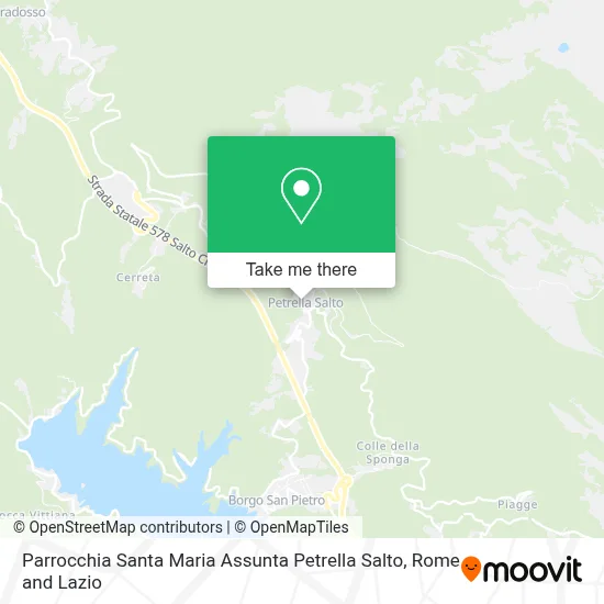 Parrocchia Santa Maria Assunta Petrella Salto map