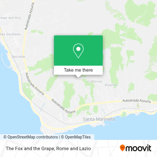 The Fox and the Grape map