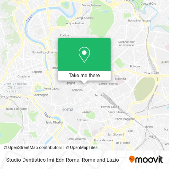 Studio Dentistico Imi-Edn Roma map