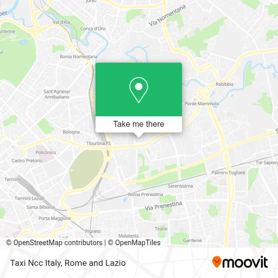 Taxi Ncc Italy map