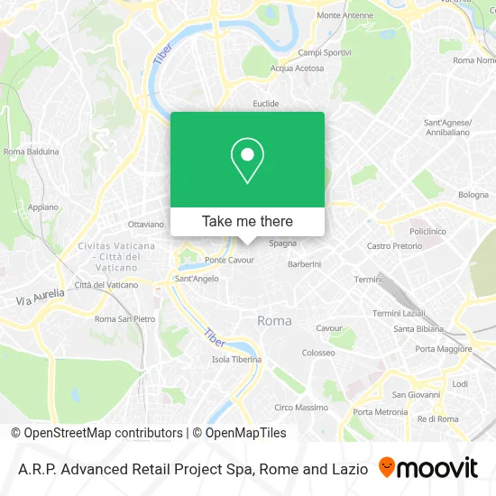 A.R.P. Advanced Retail Project Spa map