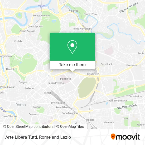 Arte Libera Tutti map
