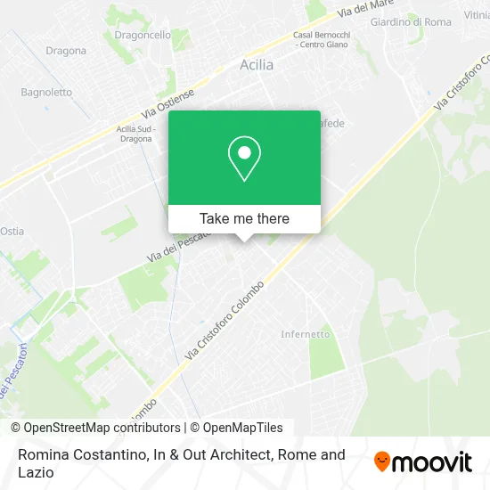 Romina Costantino, In & Out Architect map