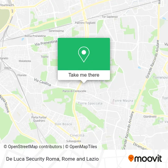 De Luca Security Roma map