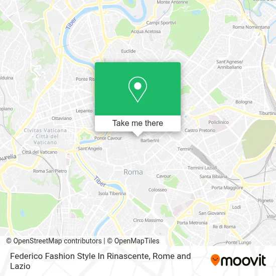 Federico Fashion Style In Rinascente map