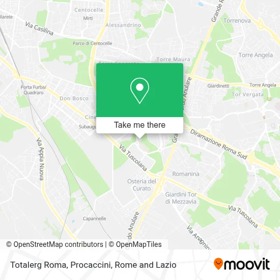 Totalerg Roma, Procaccini map