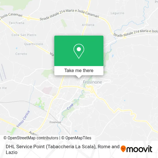DHL Service Point (Tabaccheria La Scala) map