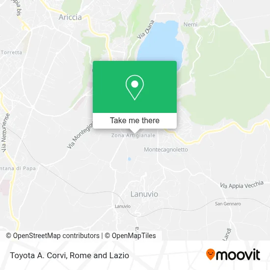Toyota A. Corvi map