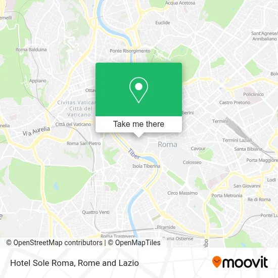 Hotel Sole Roma map