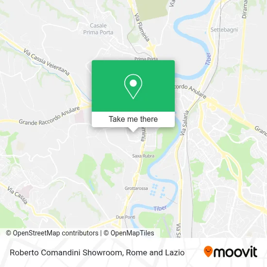 Roberto Comandini Showroom map