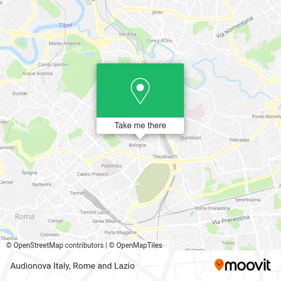 Audionova Italy map