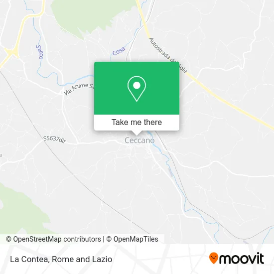 La Contea map