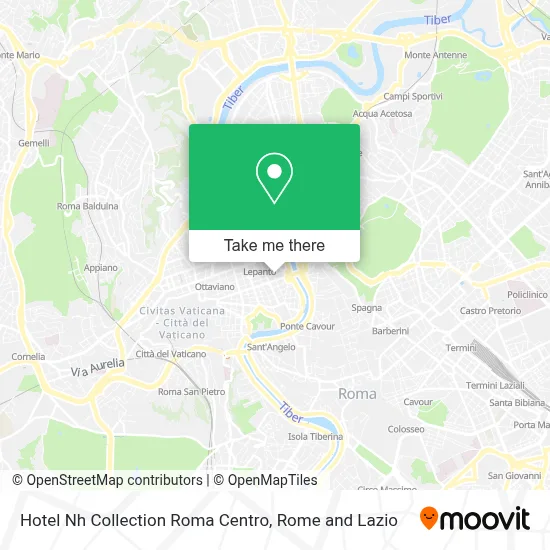 Hotel Nh Collection Roma Centro map