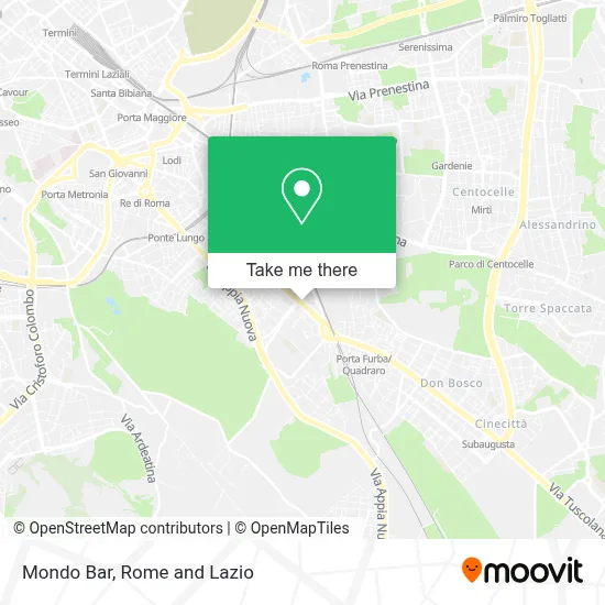 Mondo Bar map