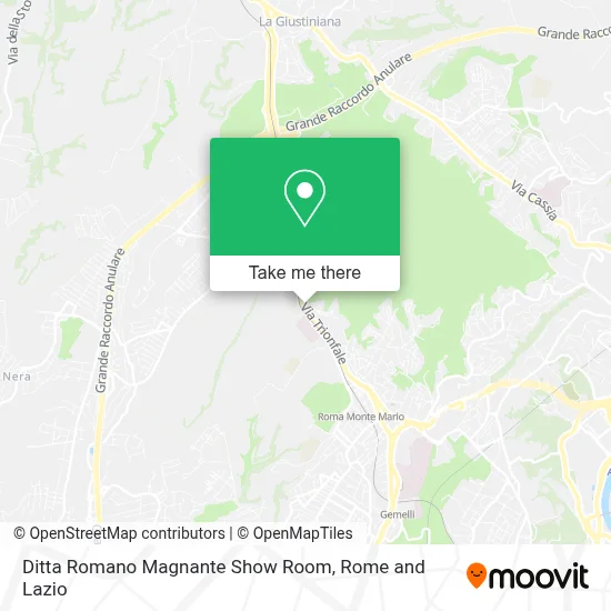 Ditta Romano Magnante Show Room map