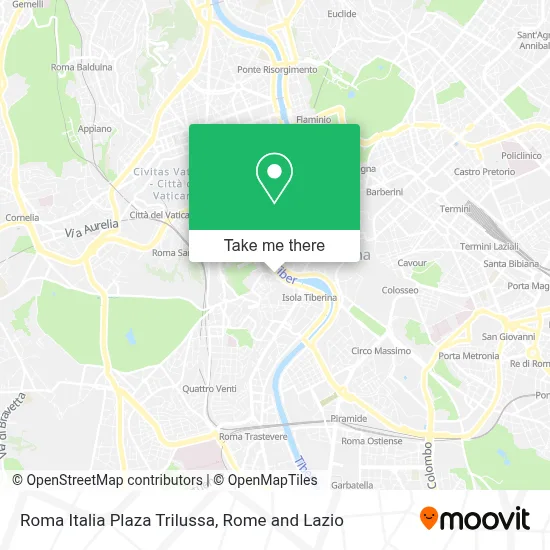 Roma Italia Plaza Trilussa map