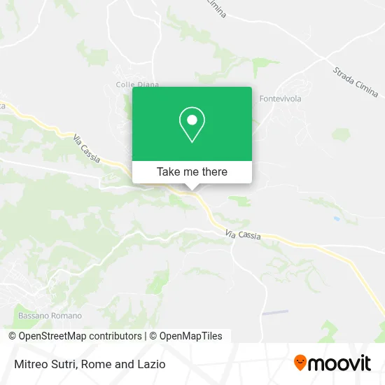 Mitreo Sutri map
