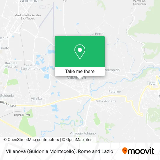 Villanova (Guidonia Montecelio) map