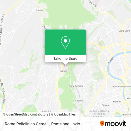 Roma Policlinico Gemelli map