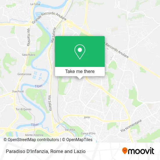 Paradiso D'Infanzia map