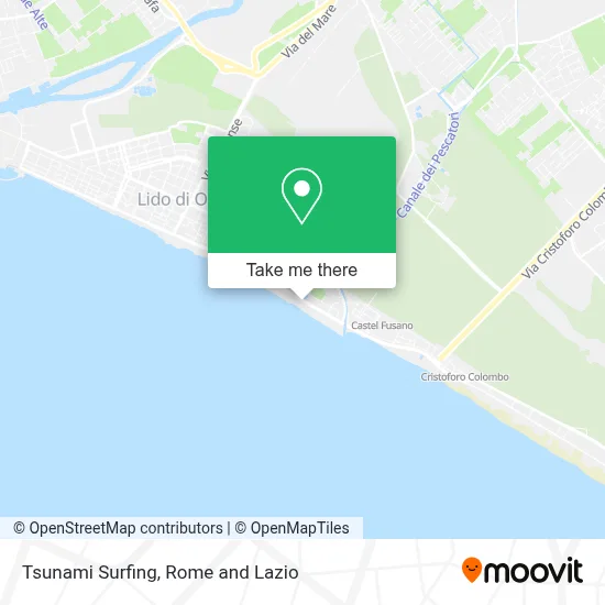 Tsunami Surfing map