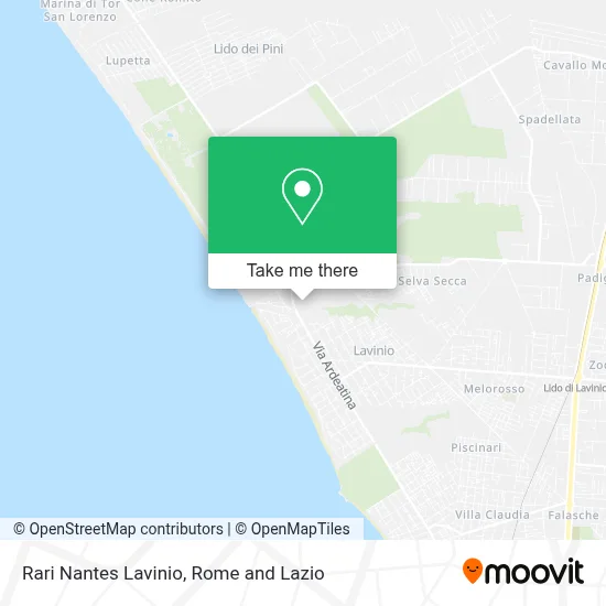 Rari Nantes Lavinio map