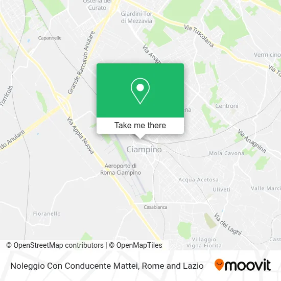 Noleggio Con Conducente Mattei map
