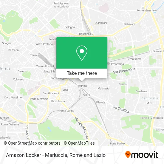 Amazon Locker - Mariuccia map