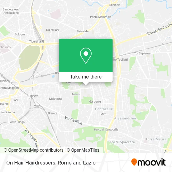 On Hair Hairdressers map