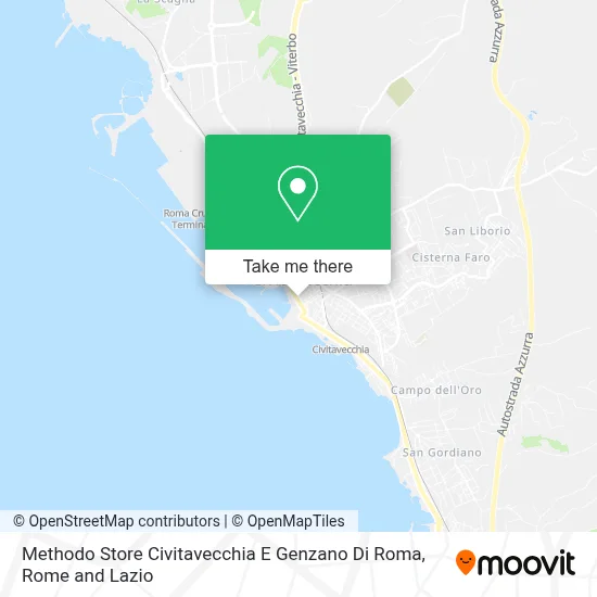 Methodo Store Civitavecchia E Genzano Di Roma map
