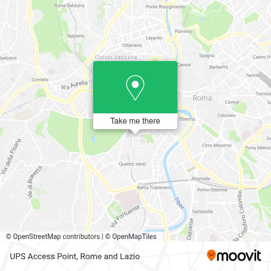 UPS Access Point map