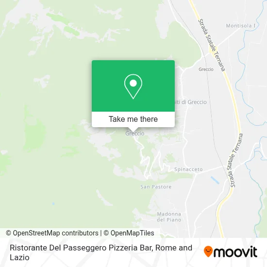 Ristorante Del Passeggero Pizzeria Bar map