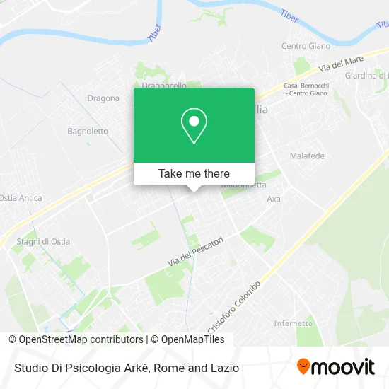 Studio Di Psicologia Arkè map