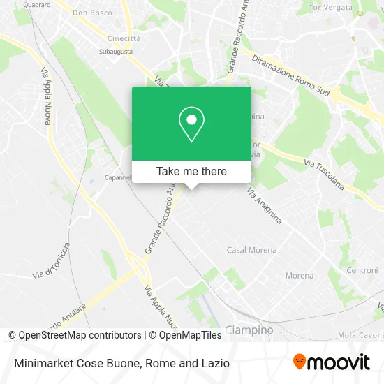 Minimarket Cose Buone map