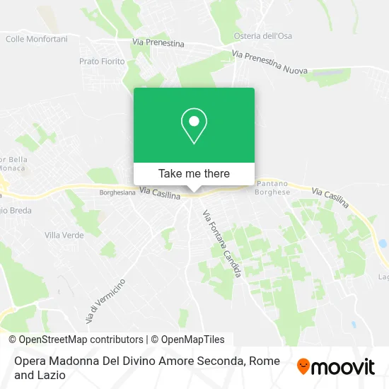 Opera Madonna Del Divino Amore Seconda map