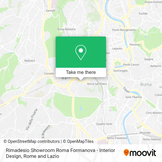 Rimadesio Showroom Roma Formanova - Interior Design map
