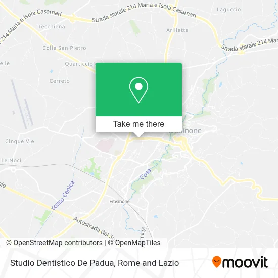 Studio Dentistico De Padua map