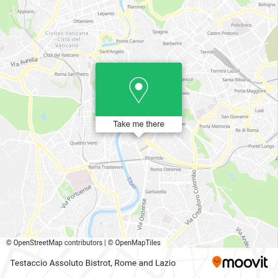 Testaccio Assoluto Bistrot map