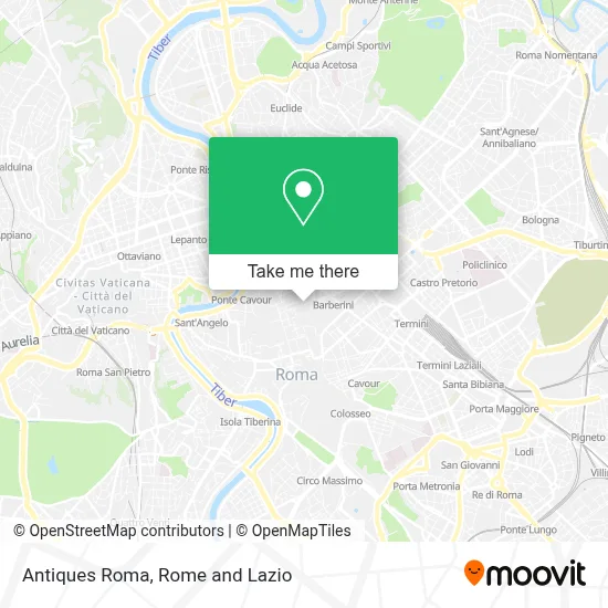 Antiques Roma map