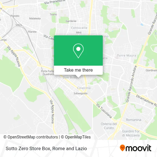 Sotto Zero Store Box map