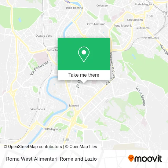 Roma West Alimentari map