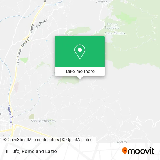 Il Tufo map