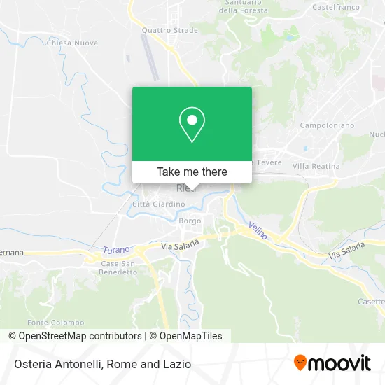 Osteria Antonelli map